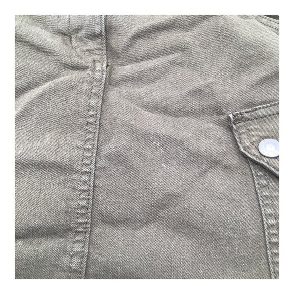 Old Navy Girls Utility Cargo Skirt Size 7 Olive Green Cotton Adjustable Waist - Picture 7 of 12